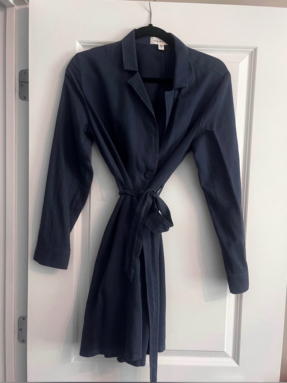 cloth & stone for Anthropologie Blue Wrap Dress size Small
